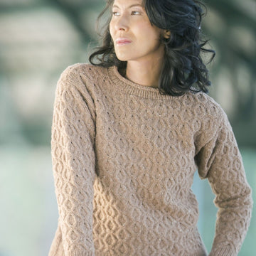 Cascade Yarns DK Hollow Oak Pullover Jumper Knitting Pattern
