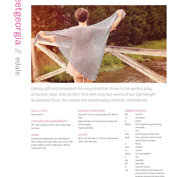 SweetGeorgia Edale Wrap Knitting Pattern