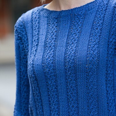 Valley Yarns Vertical Pullover Knitting Pattern