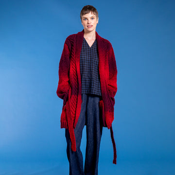 I Love Hue Longline Cardigan - Free Knitting Pattern Pattern