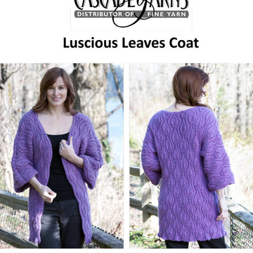 Luscious Leaves Coat Knitting Pattern