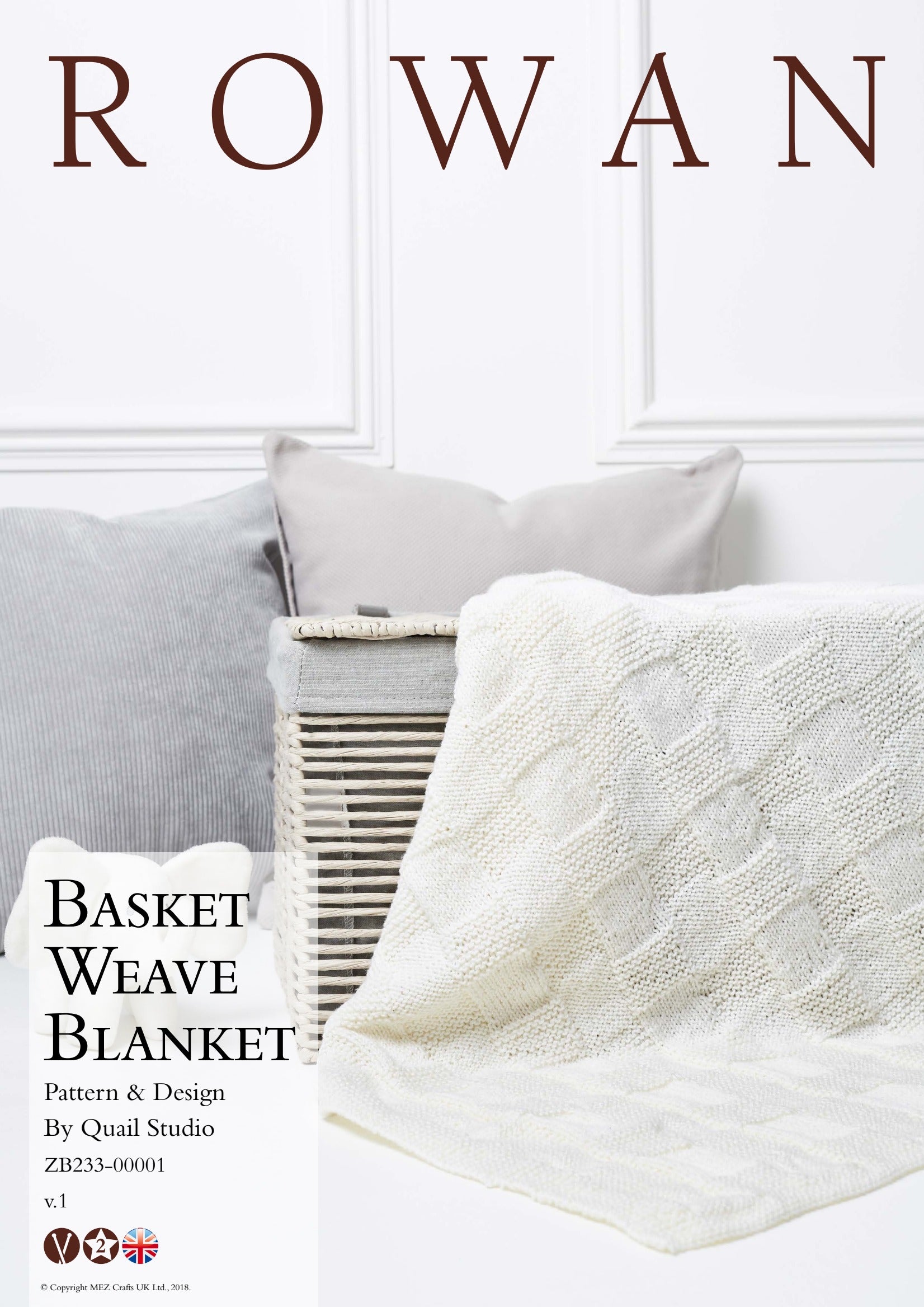 Rowan Basket Weave Blanket Knitting Pattern