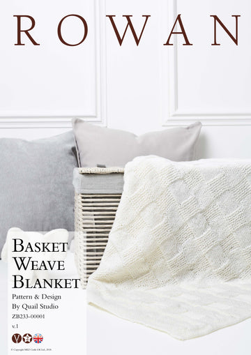 Rowan Basket Weave Blanket Knitting Pattern