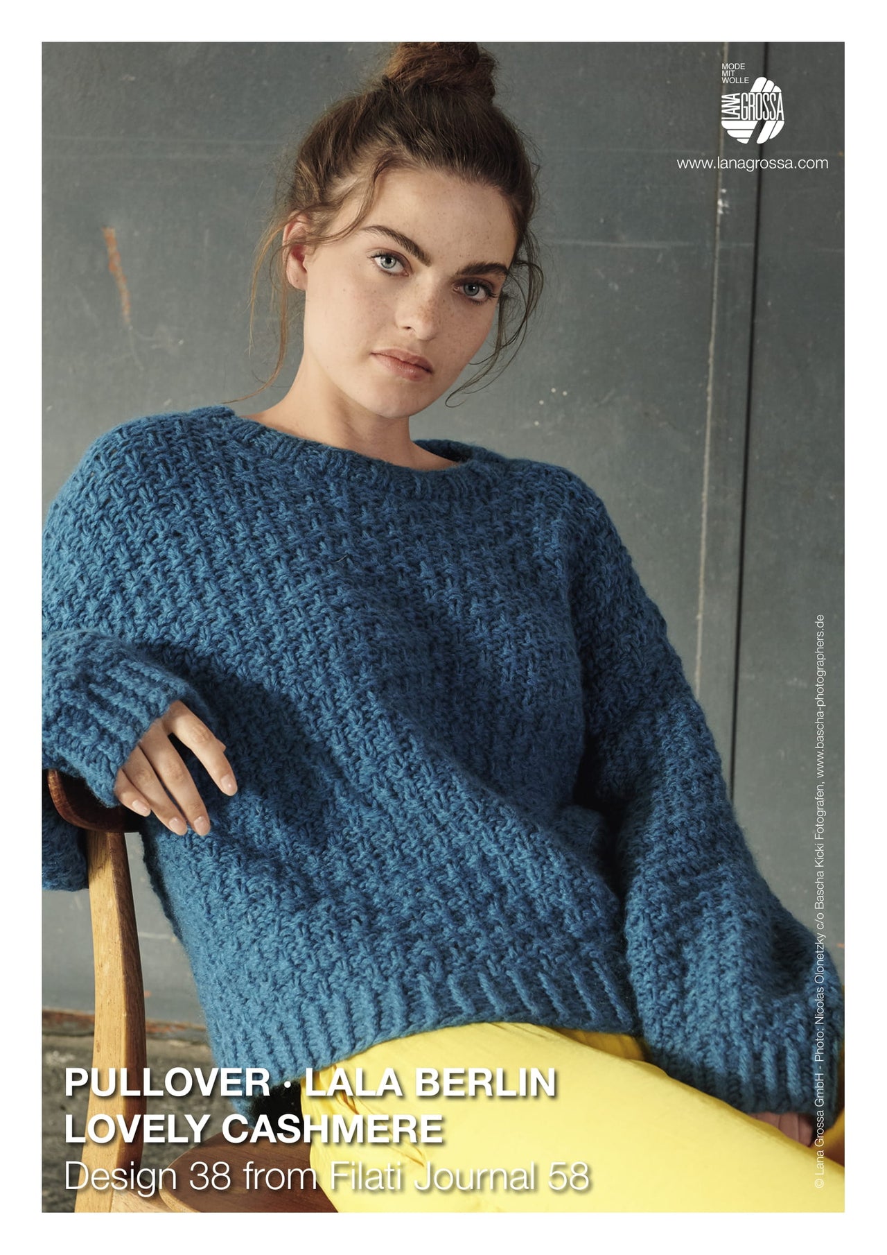 Lana Grossa 38 Pullover Jumper Knitting Pattern