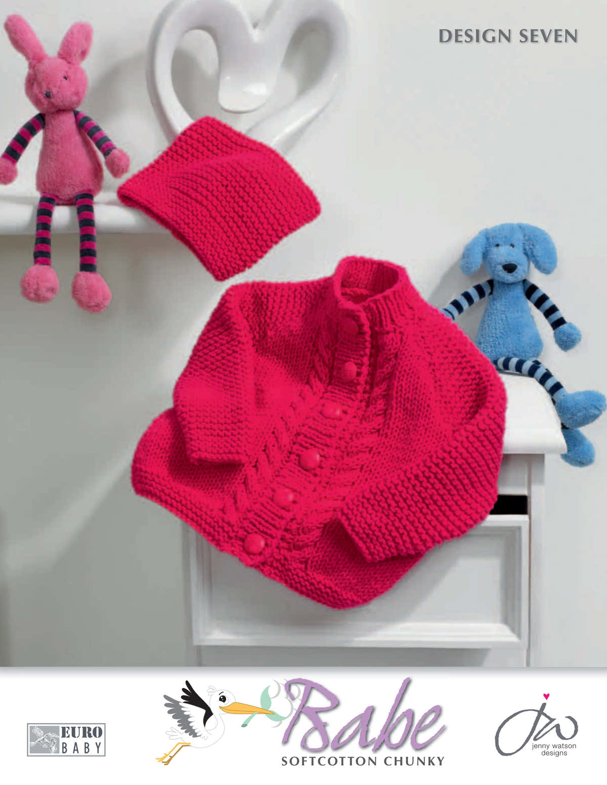 Euro Ruby Cardigan and Hat Knitting Pattern