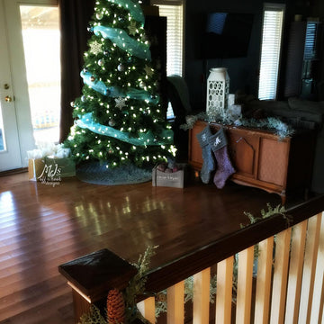 Bulky & Quick Tree Skirt and Stocking Set
