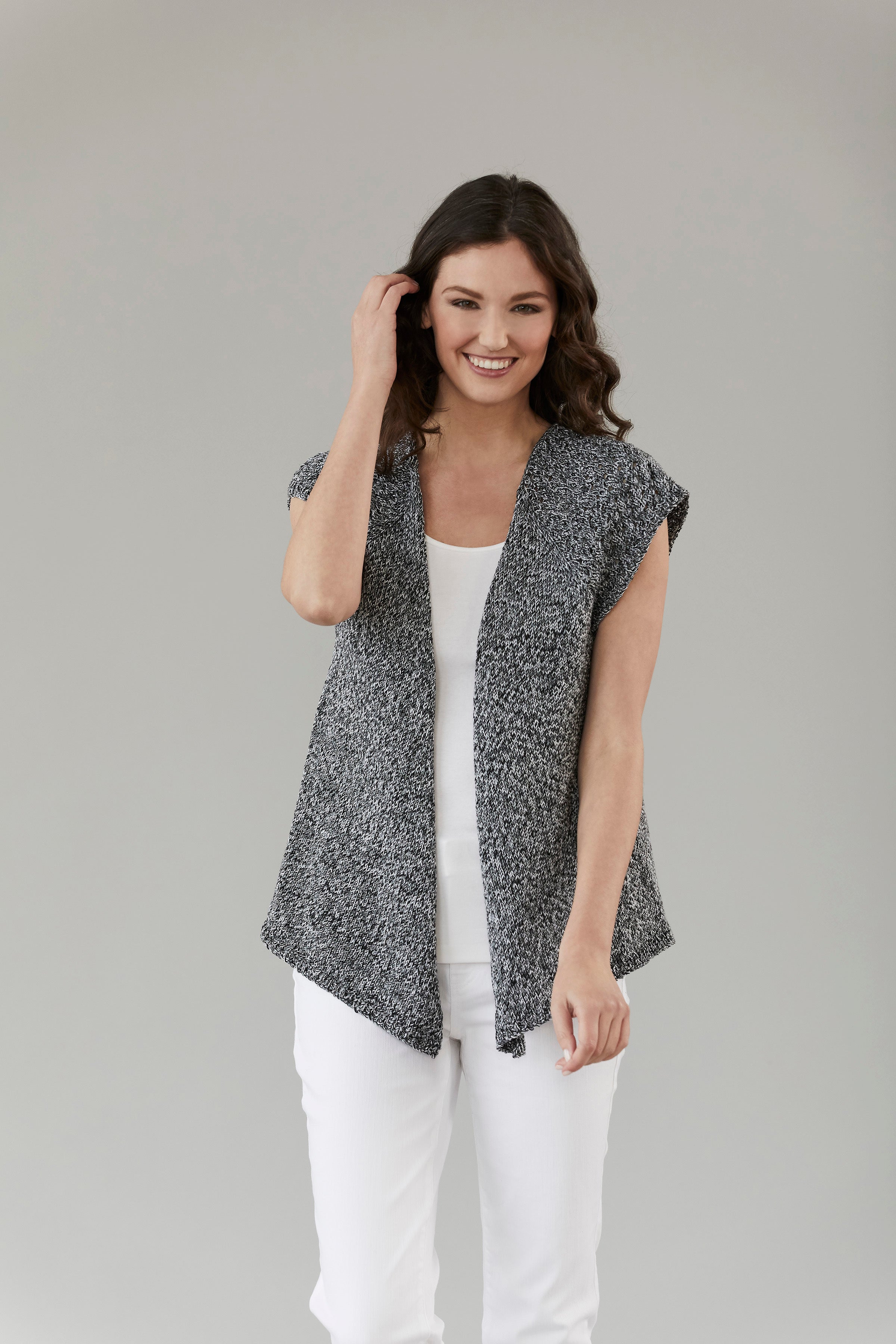 Tahki Yarns Woodley Vest Knitting Pattern