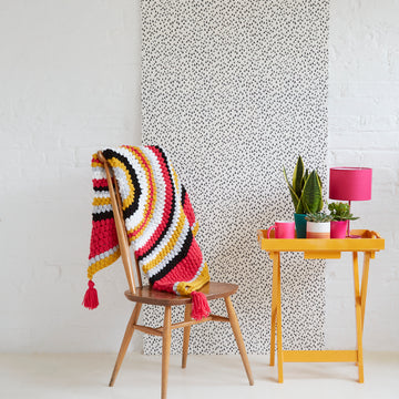 Paintbox Yarns Elipse Puffy Throw Crochet Pattern