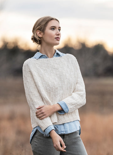 Blue Sky Fibers Shady Hollow Sweater PDF