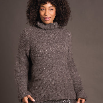 Malone In Rowan Alpaca Sparkle Jumper Knitting Pattern