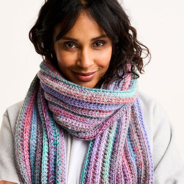 Sirdar Rich Seam Crochet Scarf Pattern
