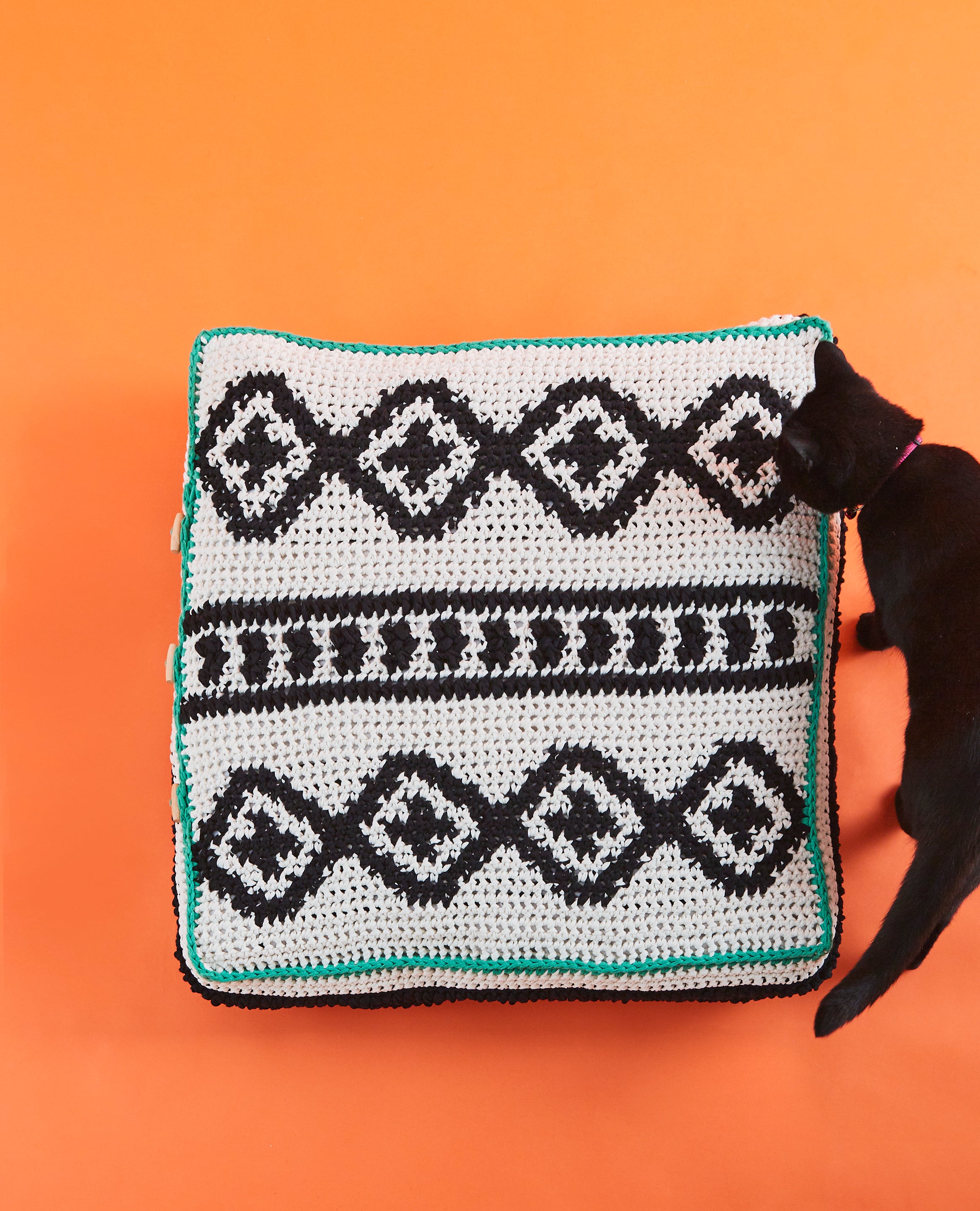 Paintbox Yarns Put Your Feet Up Floor Cushion Crochet