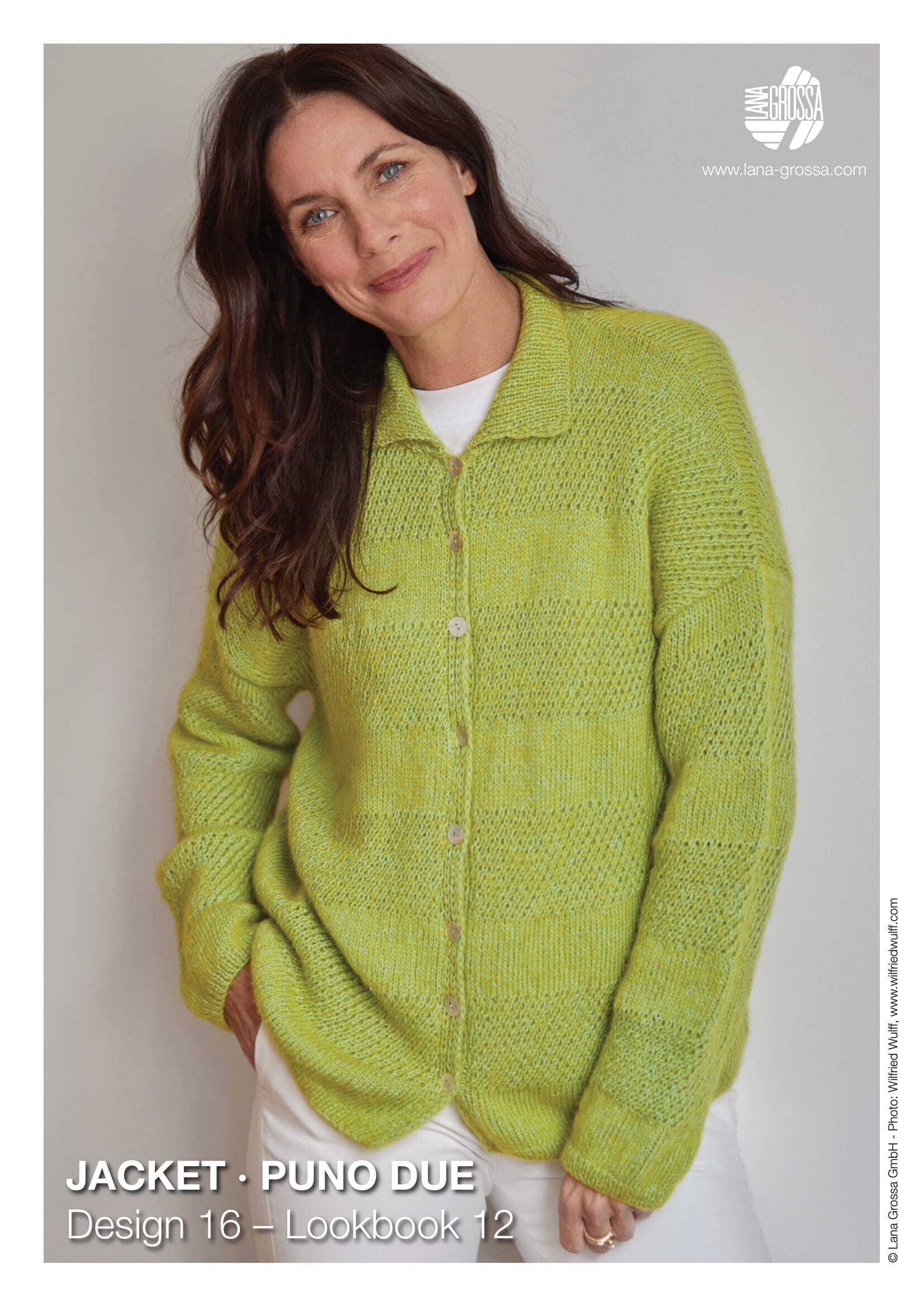 Lana Grossa Jacket Cardigan Knitting Pattern
