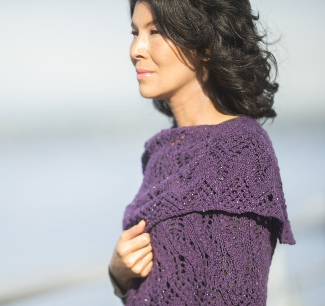 Cascade Yarns DK Flame Tree -Beaded- Shawl Knitting Pattern