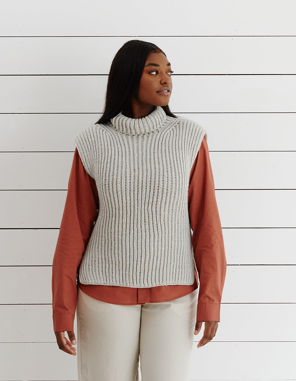 Debbie Bliss Ribbed Sleeveless Top Knitting Pattern
