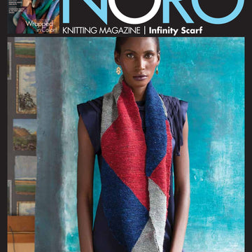 Noro Color Block Infinity Scarf Cowl Knitting Pattern