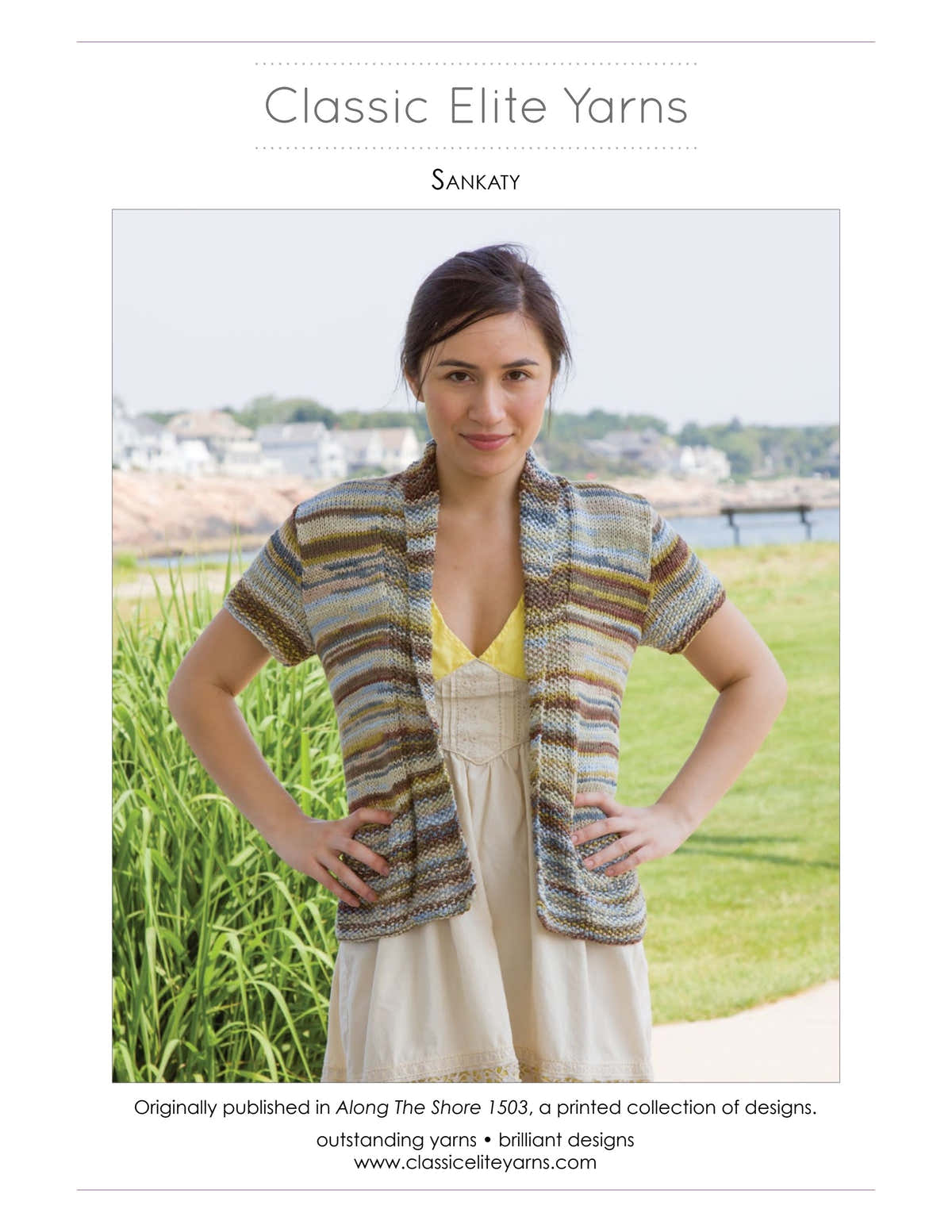Classic Elite Yarns Sankaty Cardigan Knitting Pattern