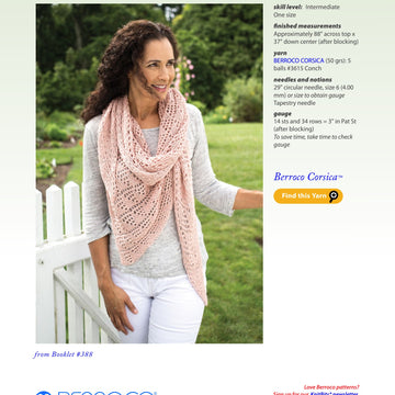 Berroco Zita Wrap Knitting Pattern