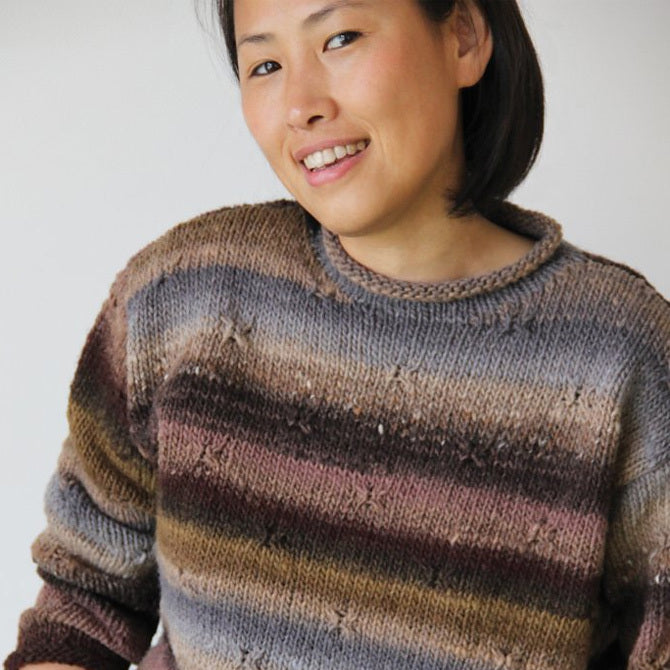 Noro High Neck Pullover Jumper Knitting Pattern