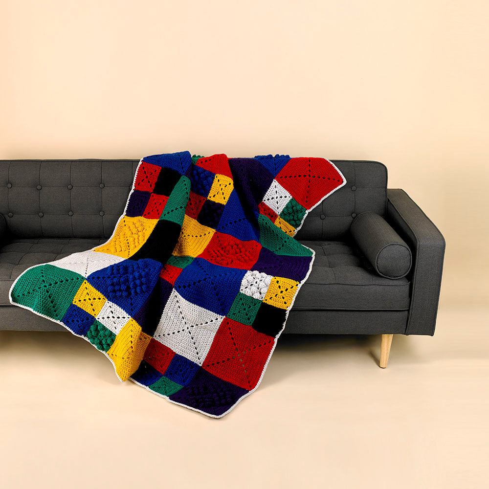 Paintbox Yarns Broadway Blanket Crochet Pattern