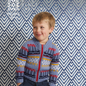 MillaMia Kid's Bengt Cardigan Knitting Pattern