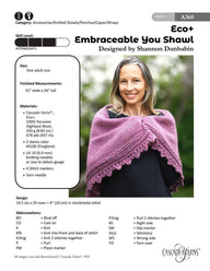 Cascade Yarns A Embraceable You Shawl Wrap Knitting Pattern