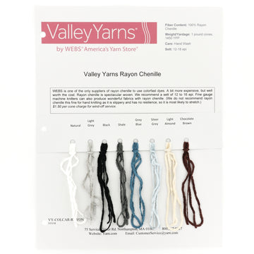 Valley Yarns Rayon Chenille Yarn - Rayon 4 Ply