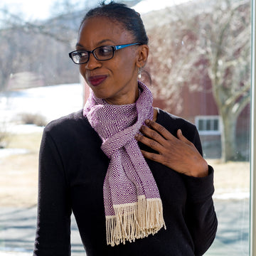 Valley Yarns #134 Purple Rain Scarf