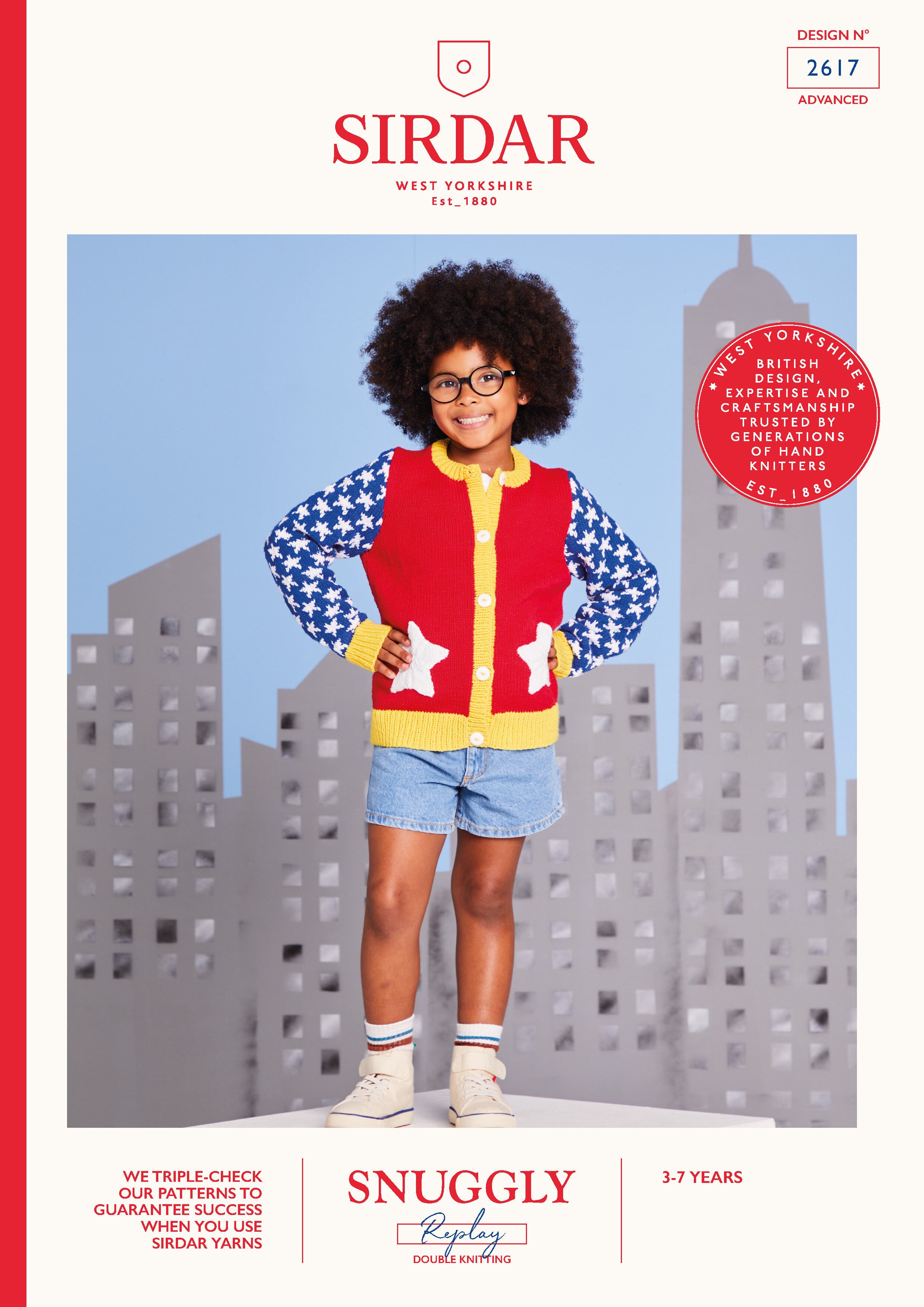 Sirdar Super Star Cardi Cardigan Knitting Pattern