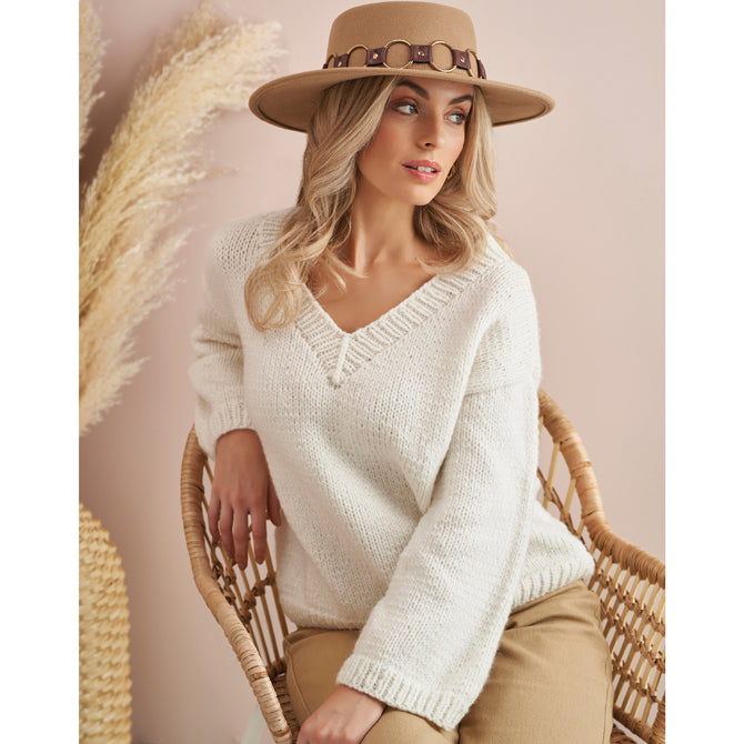 Rowan V-Neck Sweater Jumper Knitting Pattern