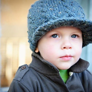 Cabled Tweedy Topper