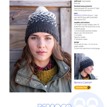 Berroco Mika Hat Knitting Pattern