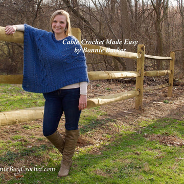 Sapphire Alpaca Poncho