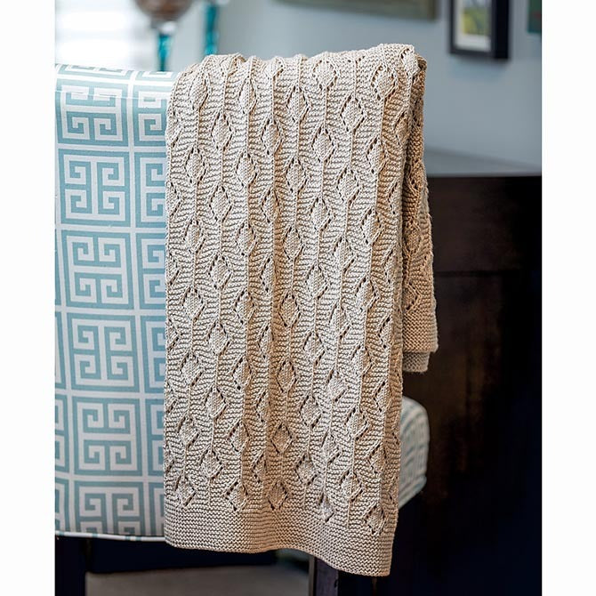 Valley Yarns Shea Lap Blanket Knitting Pattern