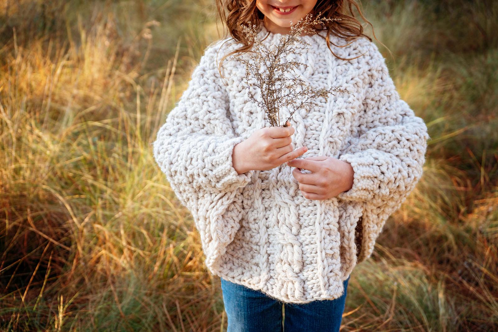Starlette Cable Crochet Poncho
