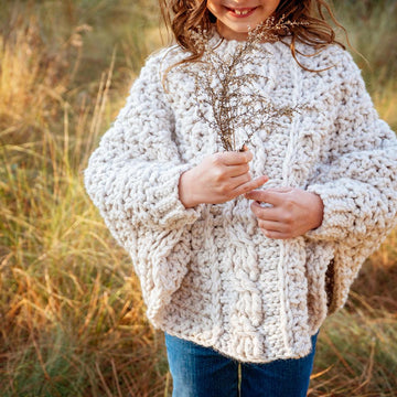 Starlette Cable Crochet Poncho