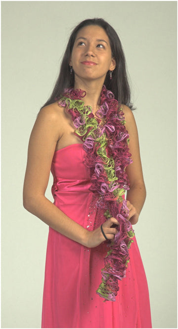 Scarf in Plymouth Yarn Joy Metallic - F390 - PDF