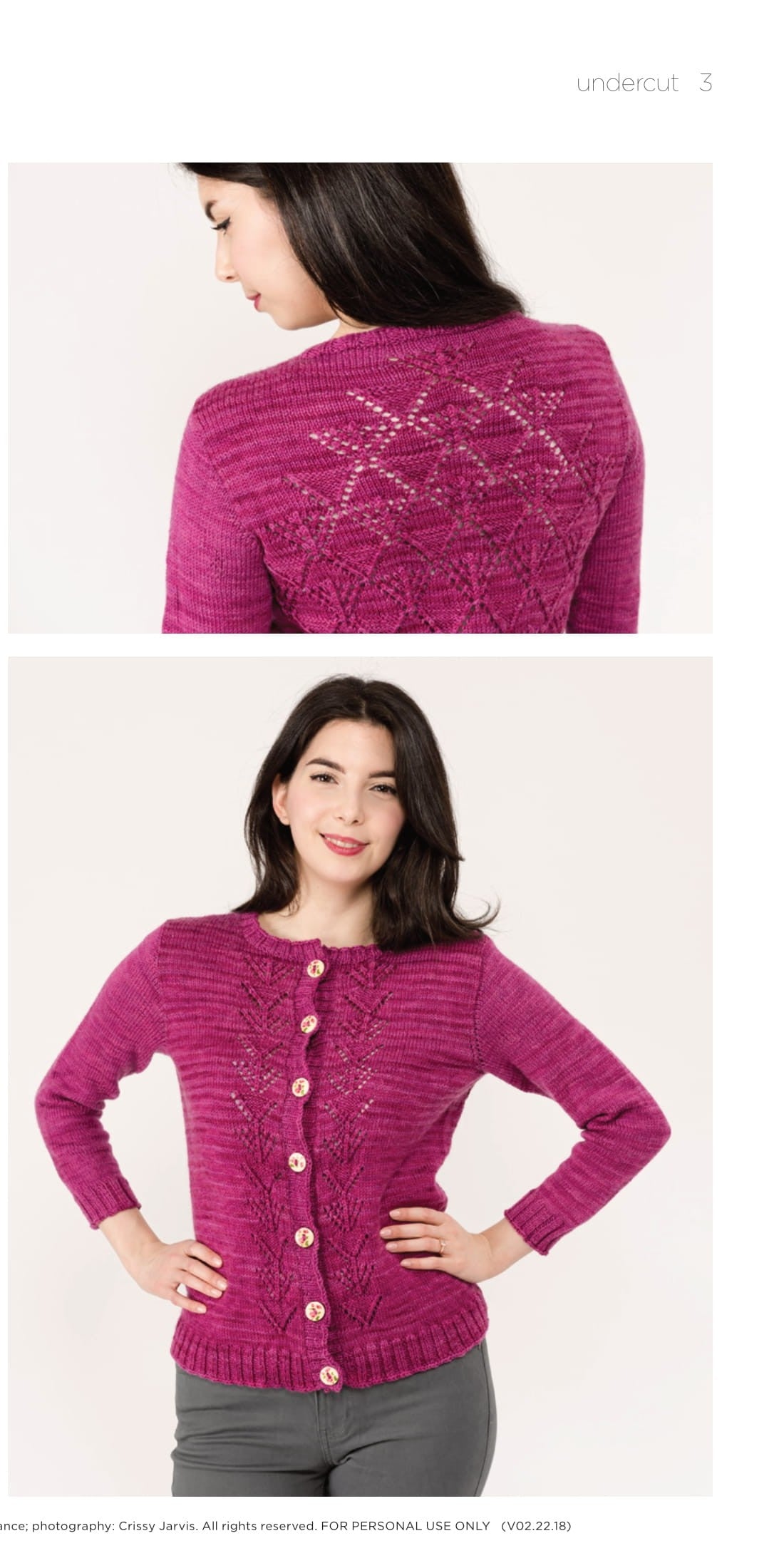 Twist Collective Undercut Cardigan Knitting Pattern