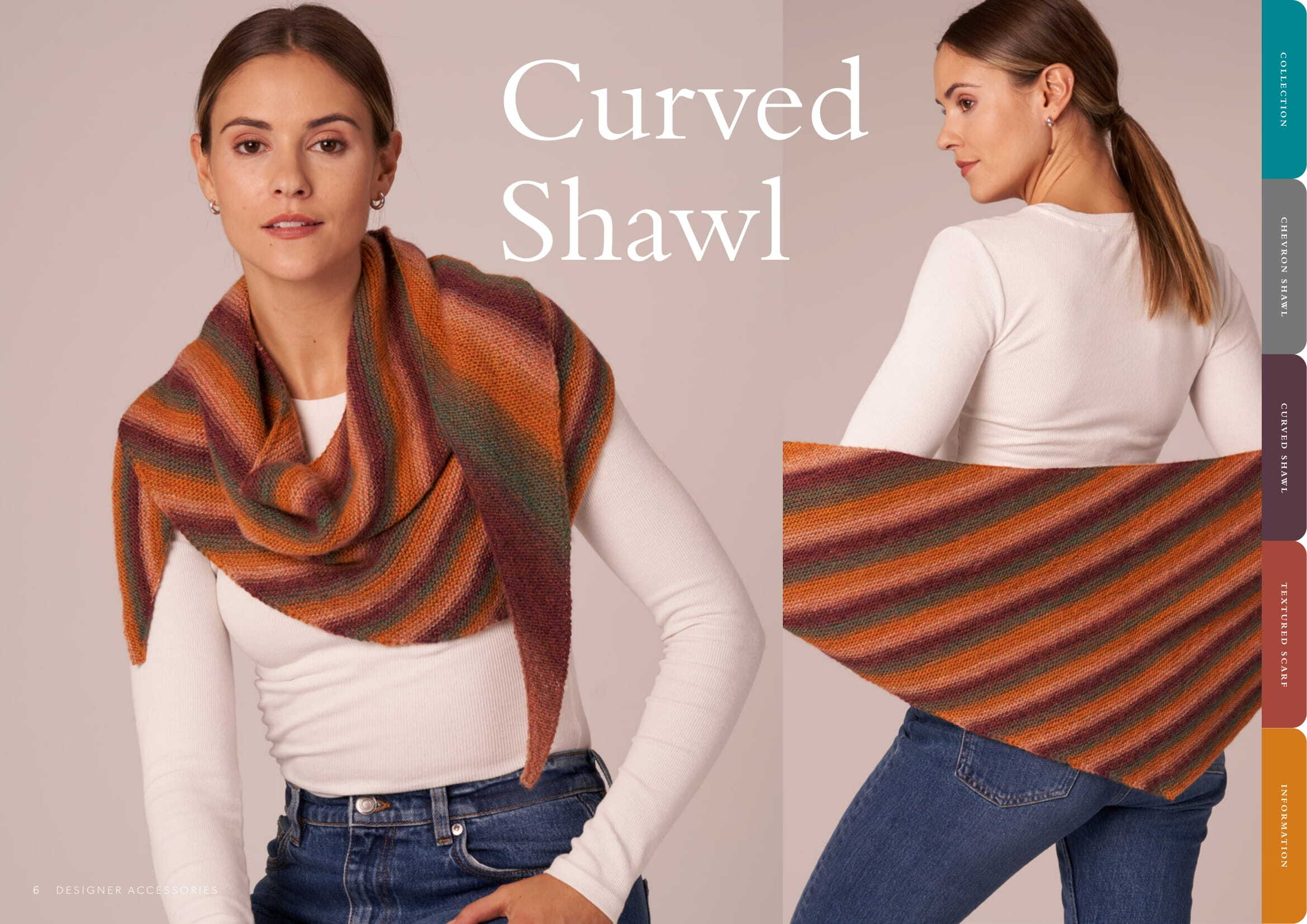 Designer Accessories Scarf Knitting Pattern