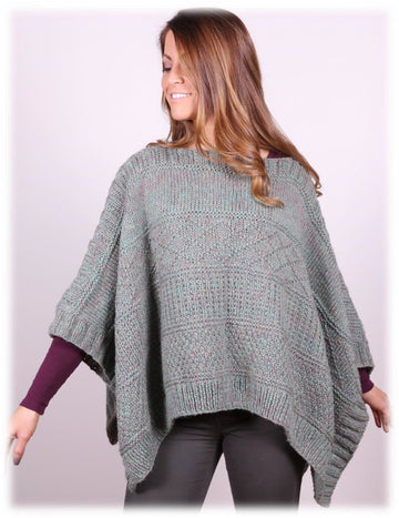 Poncho in Plymouth Yarn Tuscan Aire - 3035 - PDF