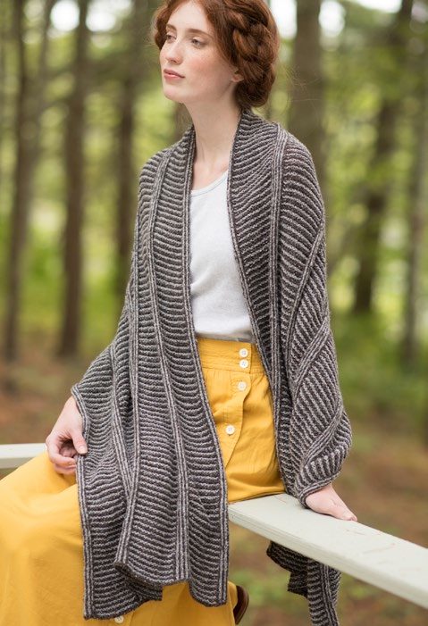 Berroco Shutter Shade Shawl Wrap Knitting Pattern