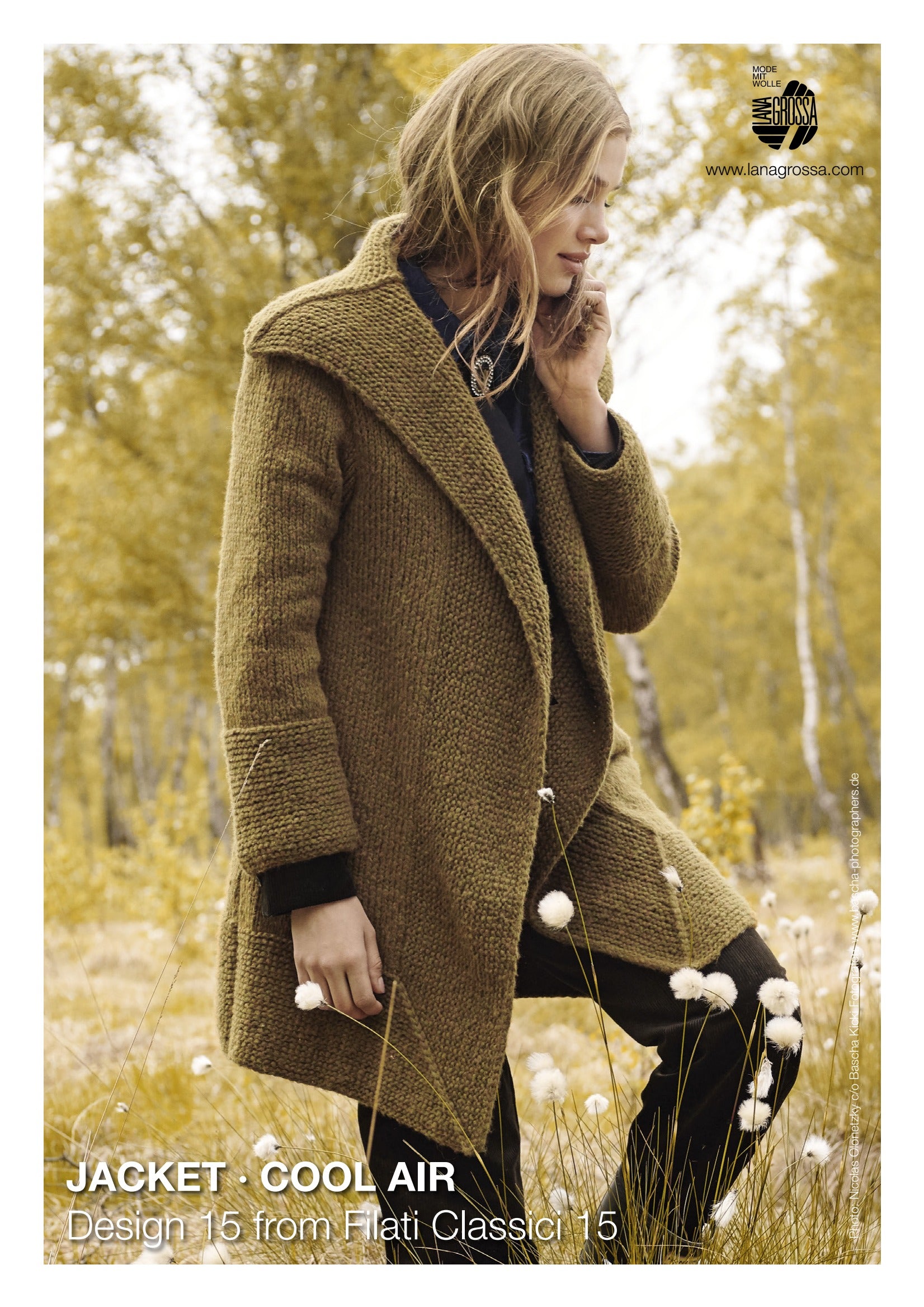Lana Grossa Jacket Coat Knitting Pattern