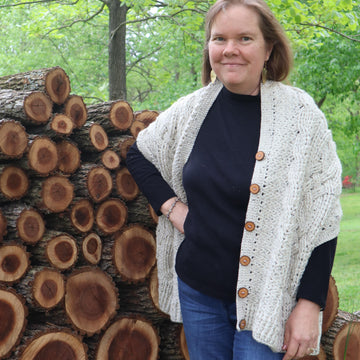 Bonnie's Woodland Cabled Wrap