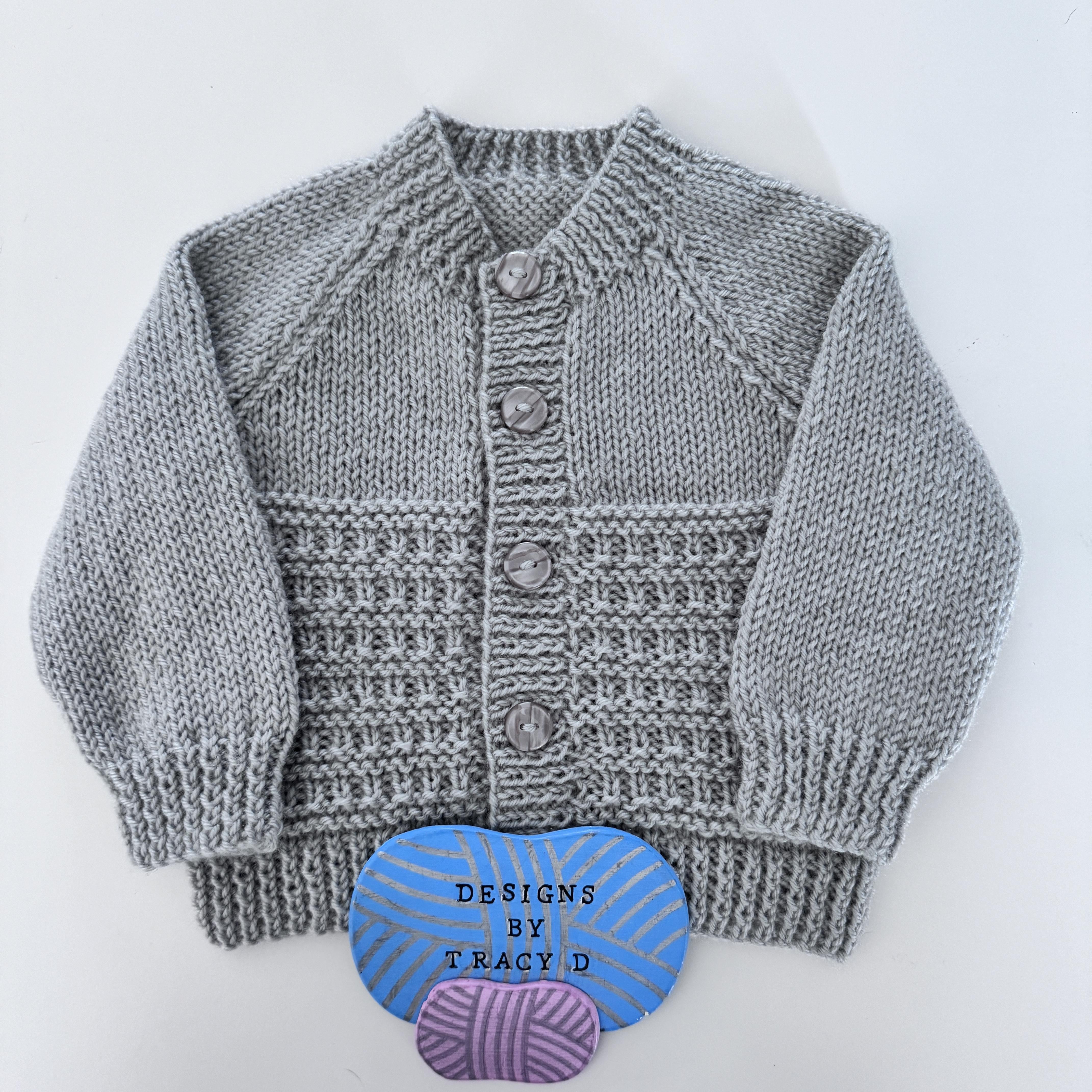 Katie Baby Cardigan 16-22" chest size