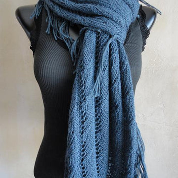 #123 Sophisticated Boho Lace Eternity Scarf