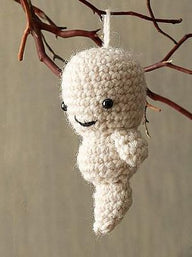 Ghost Ornament Toy Crochet Pattern
