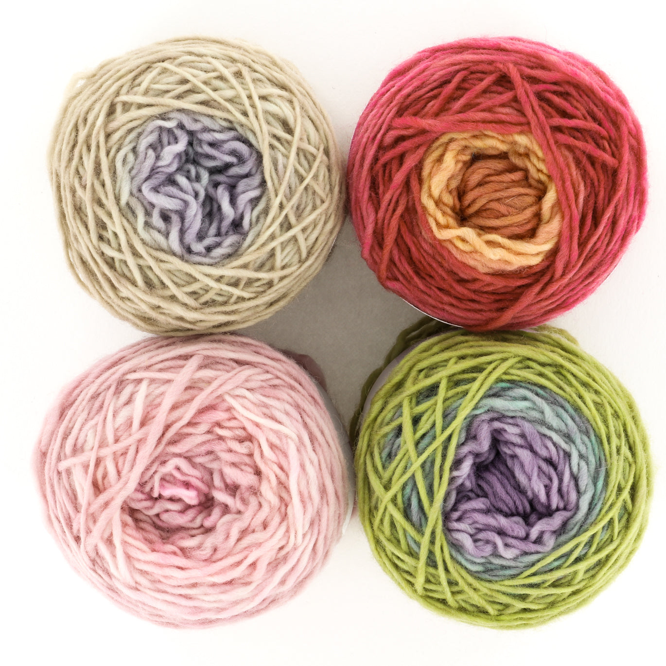 Freia Fine Handpaints Minikin Fingering Ombre Palette 4 Pack Yarn - Merino Wool 4 Ply