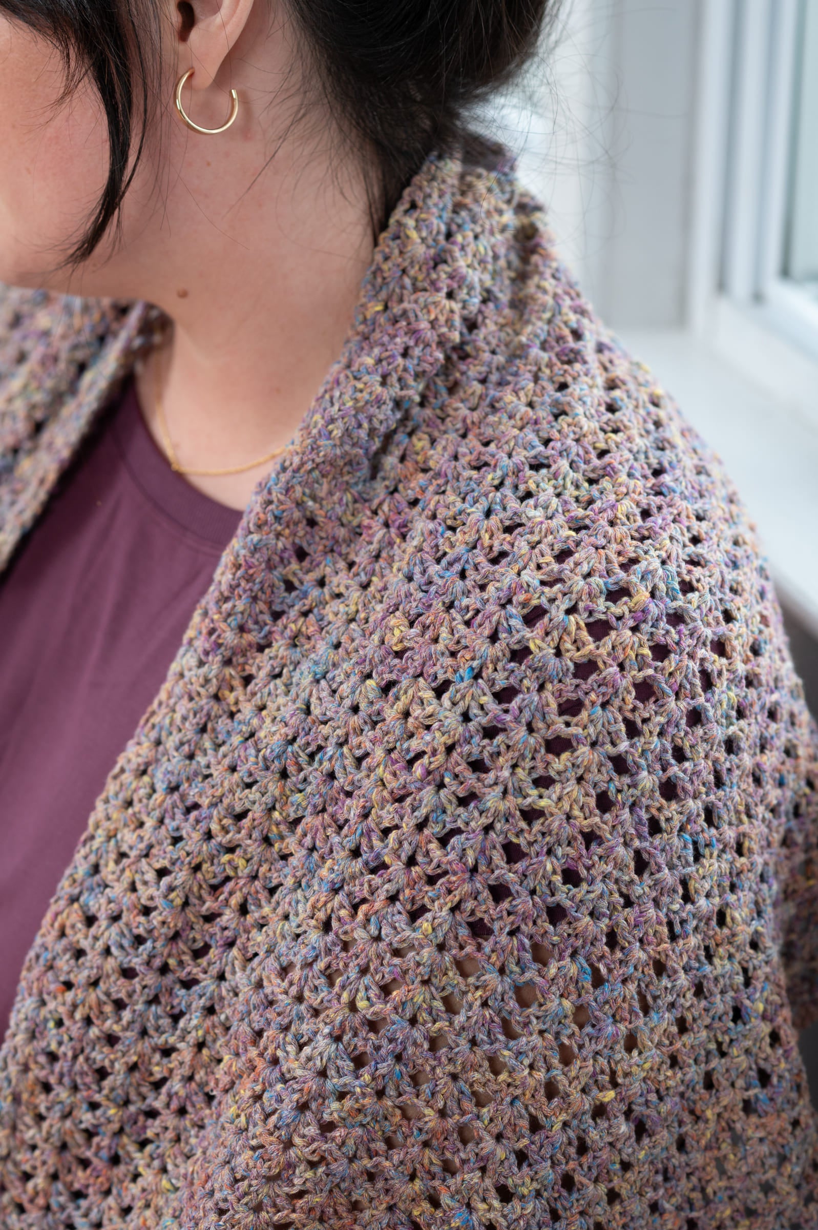 Berroco Rest & Reset Chodron Shawl Crochet Pattern