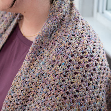Berroco Rest & Reset Chodron Shawl Crochet Pattern