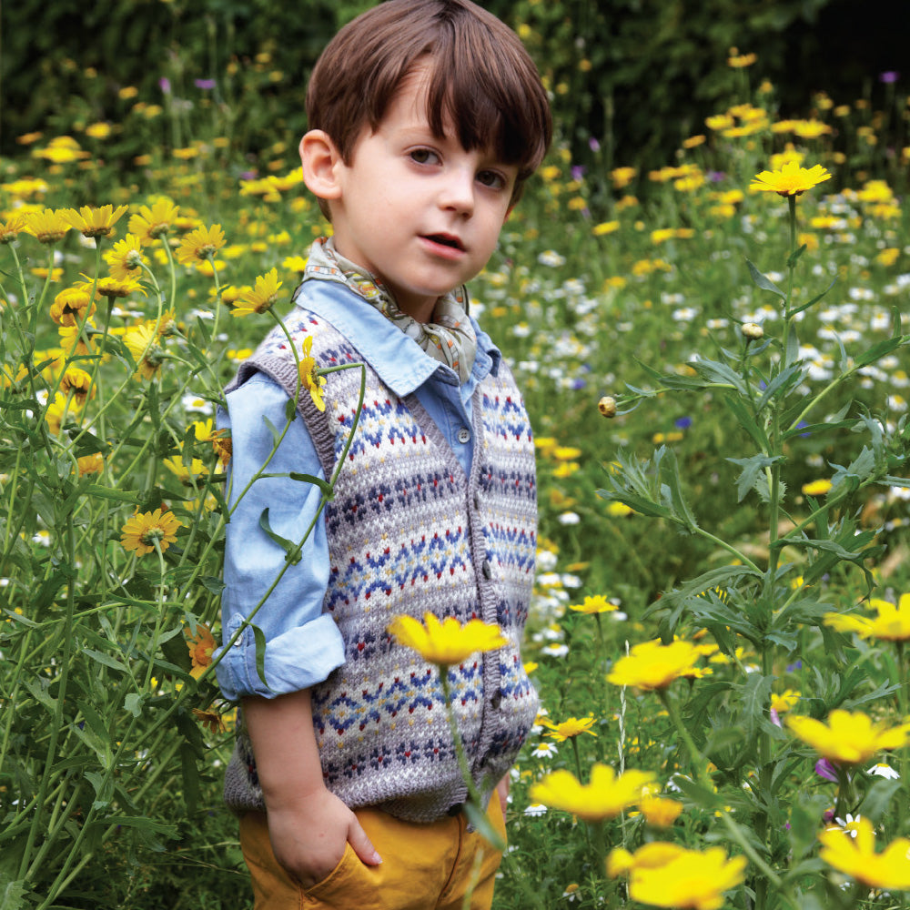 Debbie Bliss Fairisle Waistcoat Knitting Pattern